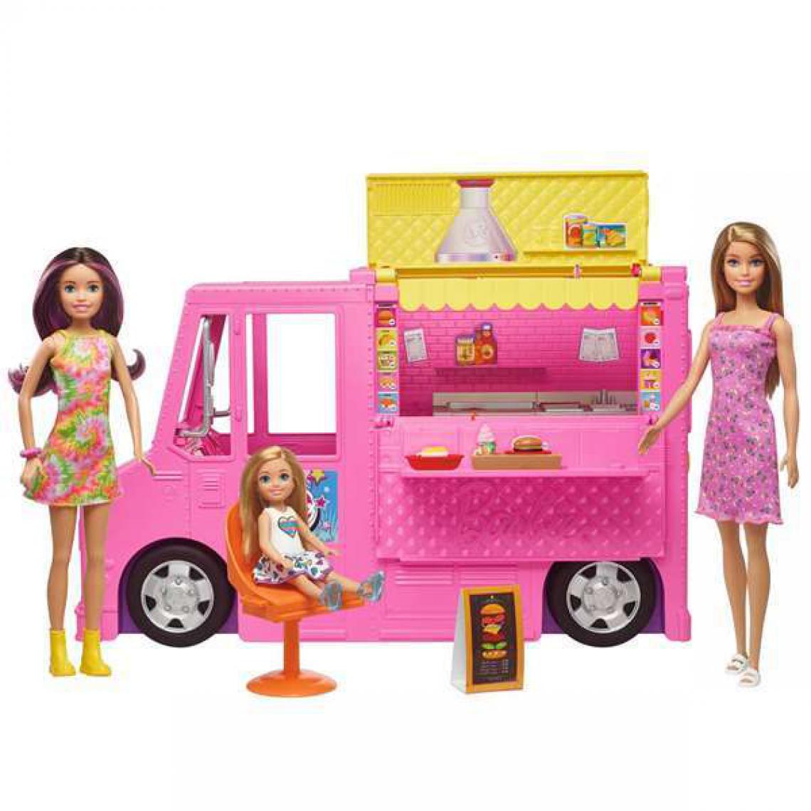 Barbie - Playset Food Truck Barbie Poupées - Poupées