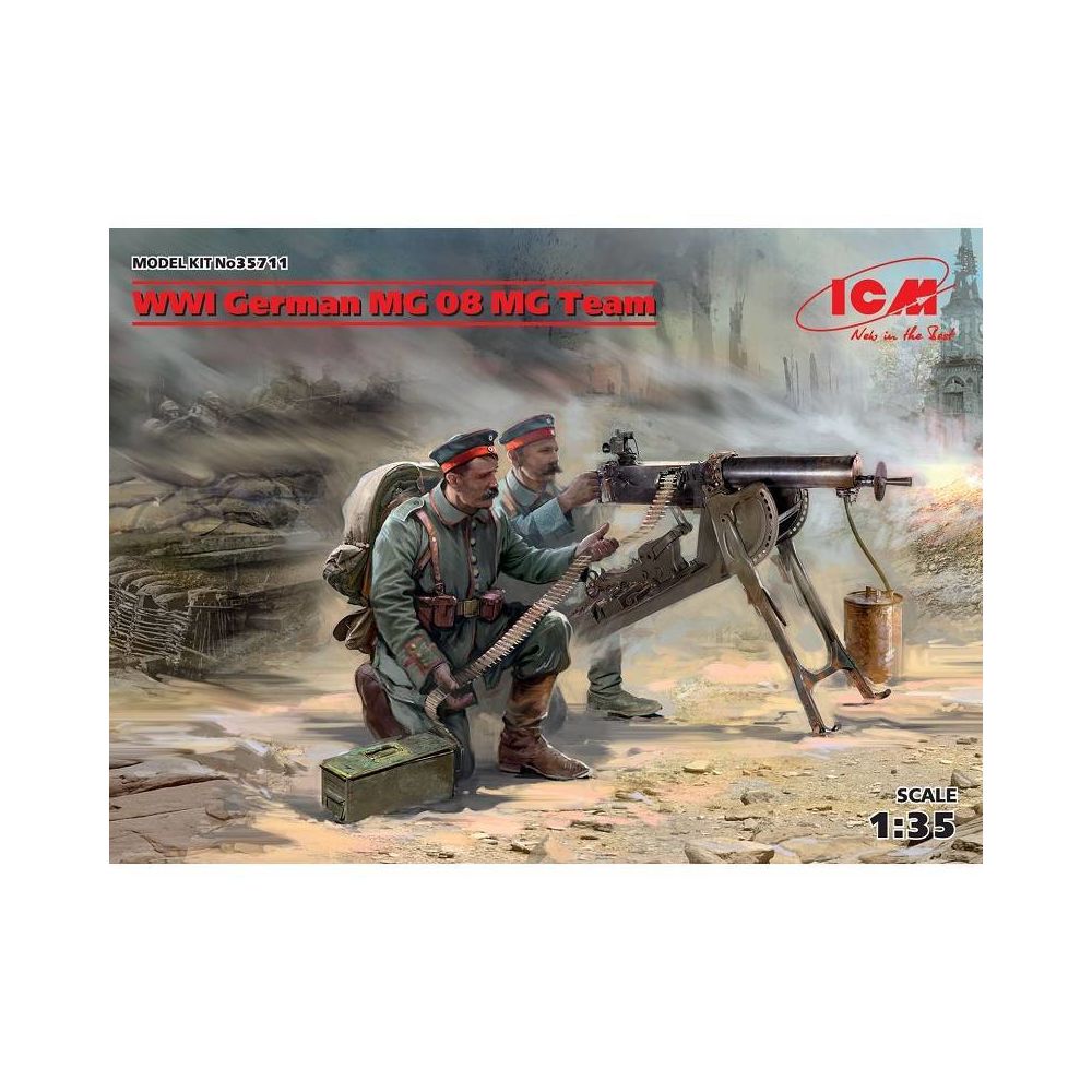 Icm - Figurine Mignature Wwi German Mg08 Mg Team - Figurines militaires