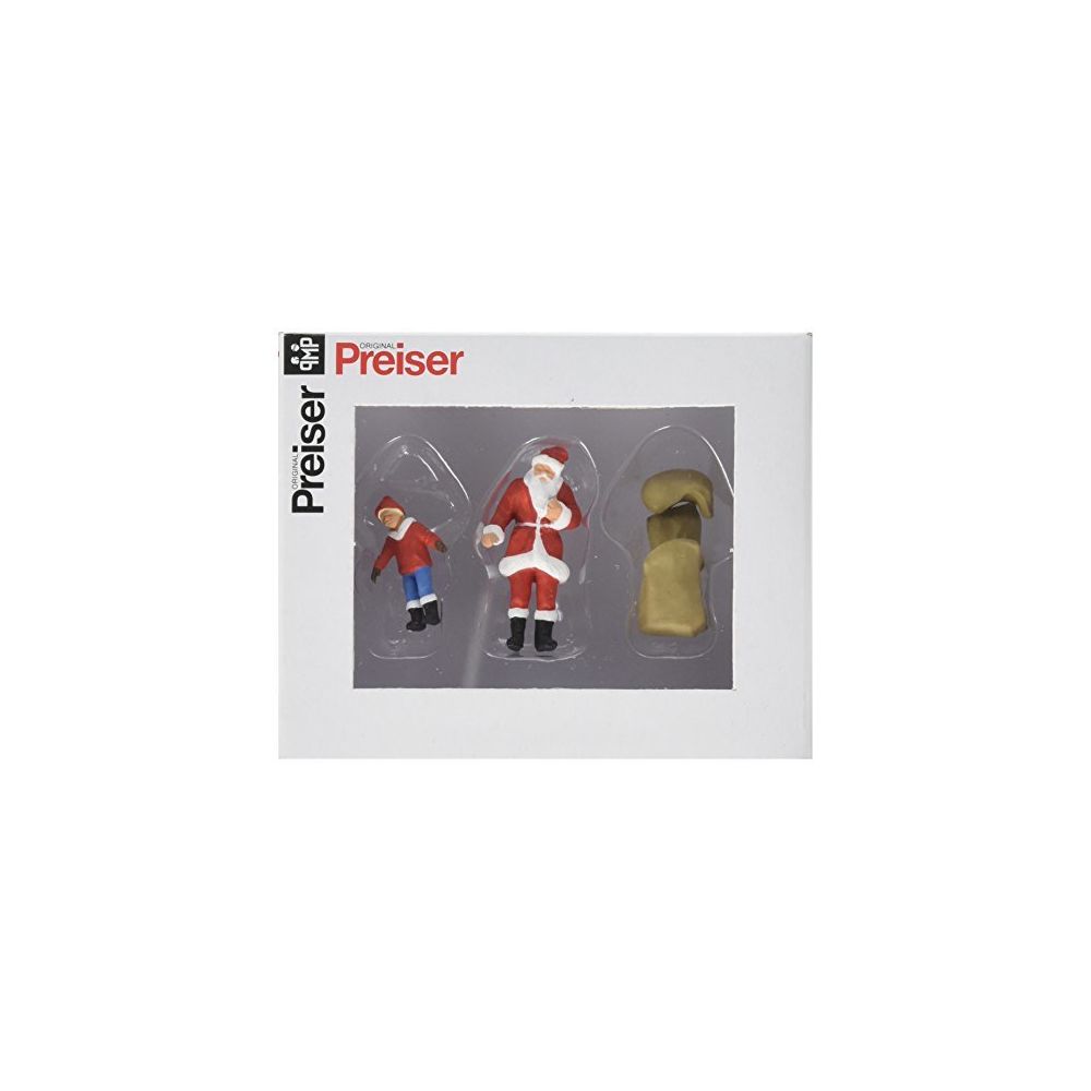 Preiser - Preiser 65335 Santa Claus w/Toy Bag & Child O Model Figure - Accessoires et pièces