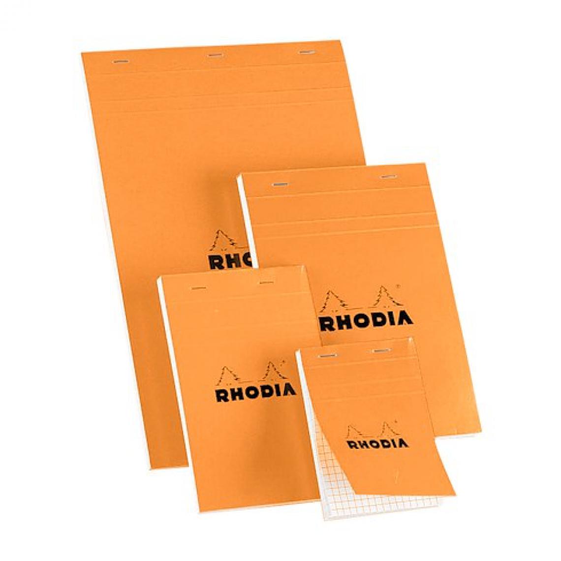 Rhodia - Bloc bureau Rhodia N°14 format 11 x 17 cm petits carreaux 80 feuilles - Lot de 5 - Accessoires Bureau