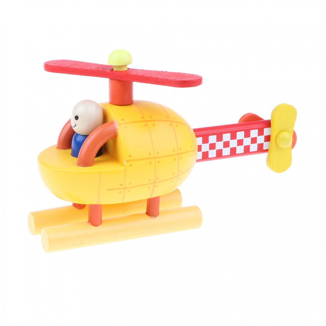 marque generique - Bricolage en bois assemblé hélicoptère magnétique modèle enfants jouet éducatif cadeau - Jeux d'éveil