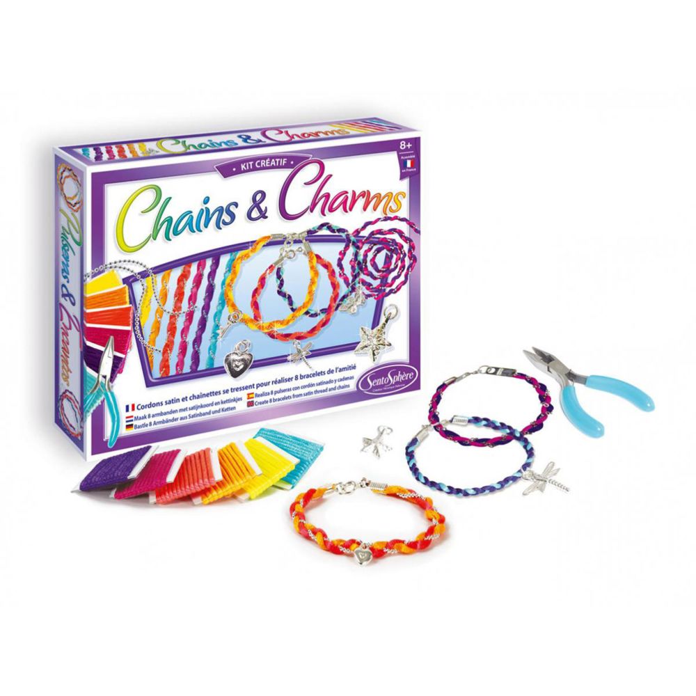 SentoSphere - Kit créatif bracelet : Chains & Charms - Perles
