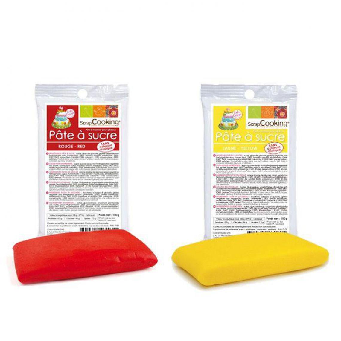 Scrapcooking - Kit de pâte à sucre Espagne - jaune-rouge - Kits créatifs