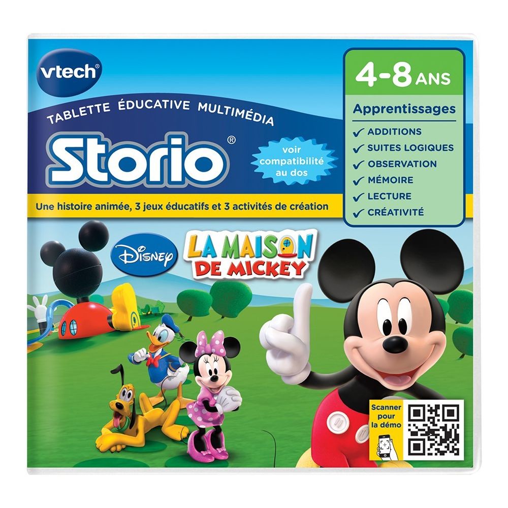 Vtech - Jeu Storio - La Maison de Mickey - 230405 - Accessoire enfant