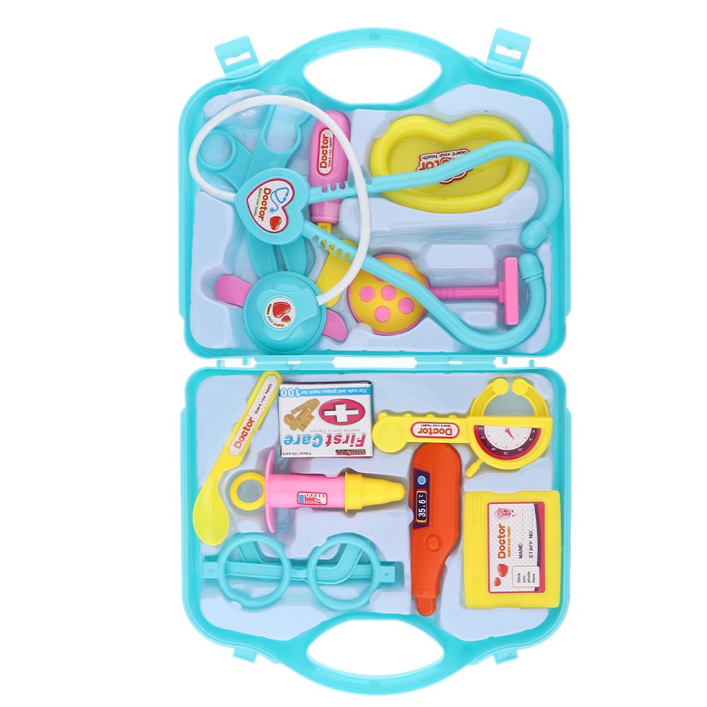 marque generique - Doctor Kit Pretend Play Set Doctor Nurse Game Playset Toys Bleu - Bricolage et jardinage
