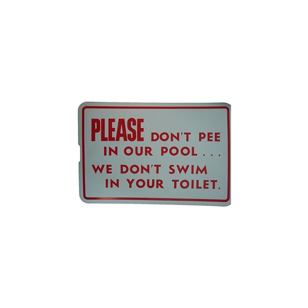 Leister - Leister Please Dont Pee in Our Pool sign - Jeux de stratégie