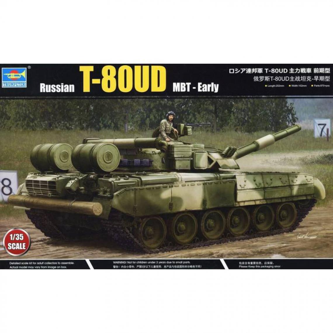 Trumpeter - Maquette Char Russian T-80ud Mbt - Early - Chars