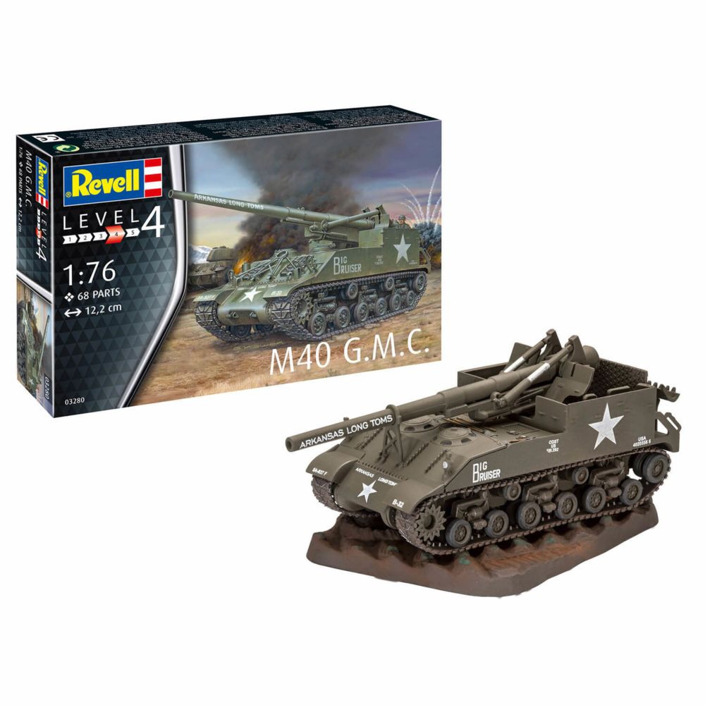 Revell - Maquette char : M40 G.M.C - Chars