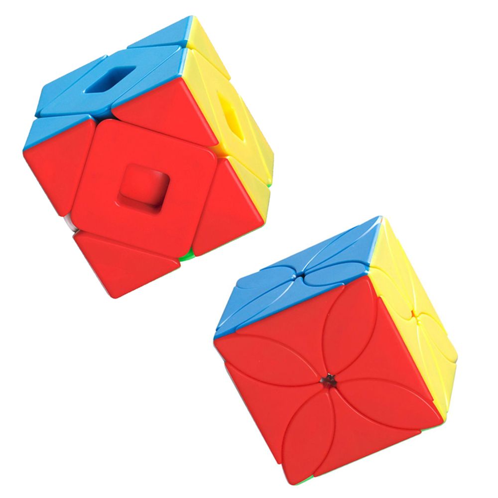 marque generique - 2 Pièces Créatif Magique Vitesse Lisse Cube Soulagement Du Stress Jouets Enfants IQ Jeu - Puzzles Enfants