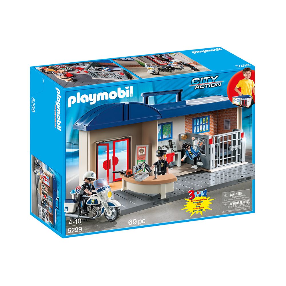 Playmobil - Commissariat de police transportable - 5299 - Playmobil