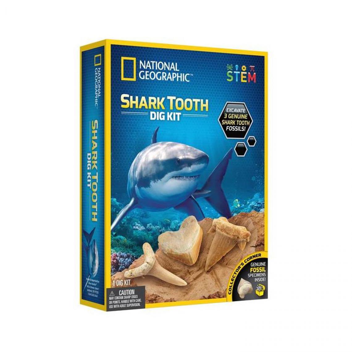 National Geographic - National Geographic Kit de fouille de dents de requin - Jeux éducatifs