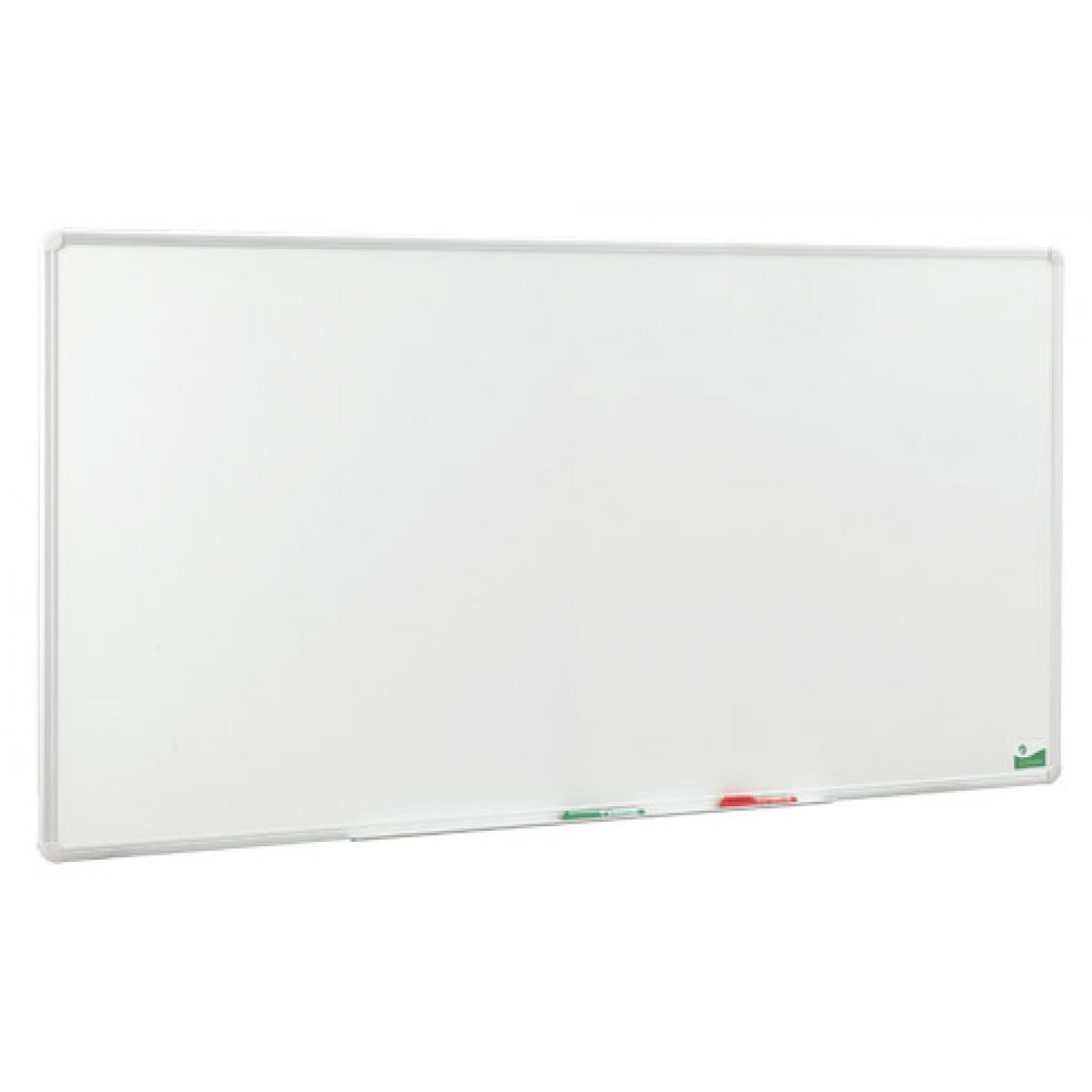 Vanerum - Tableau blanc émaillé L 180 x H 90 cm avec auget - Accessoires Bureau