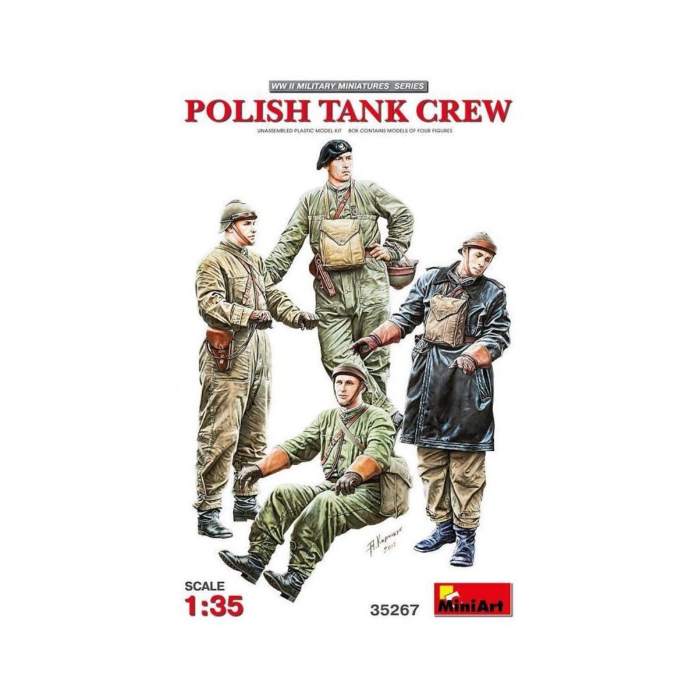 Mini Art - Figurine Mignature Polish Tank Crew - Figurines militaires