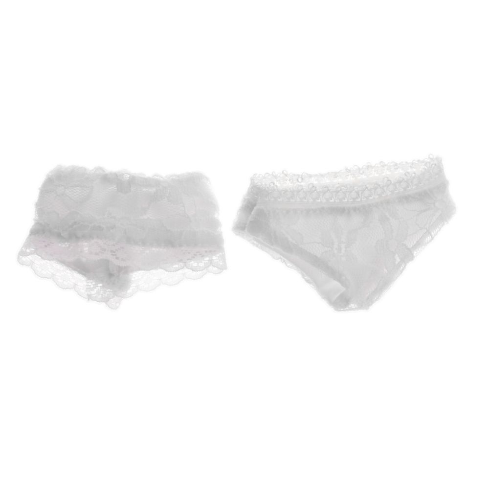 marque generique - Ensemble de sous-vêtements de soutien-gorge en dentelle bjd à la mode pour poupées 1/3 sd blanc - Poupons