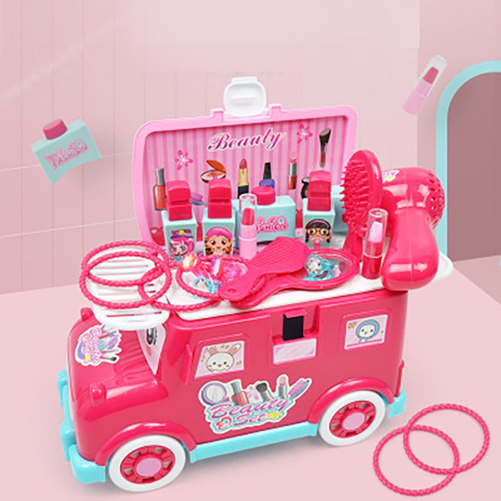 Generic - Cadeau de Noël de restauration rapide Simulation Bus Coiffeuse Toy Set Play Food pour Tod - Poupées