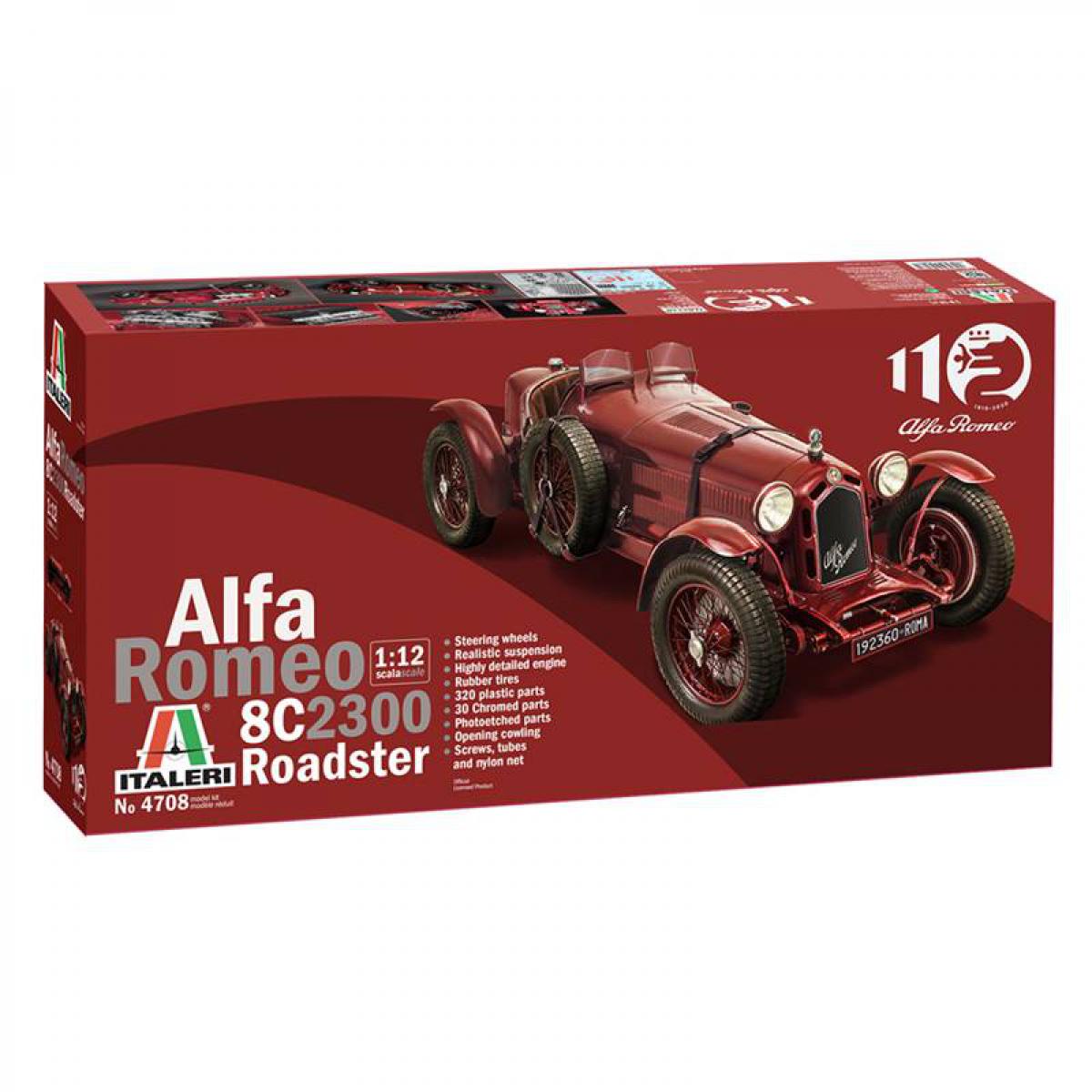 Italeri - Maquette Voiture Maquette Camion Alfa Romeo 8c 2300 Roadster - Voitures