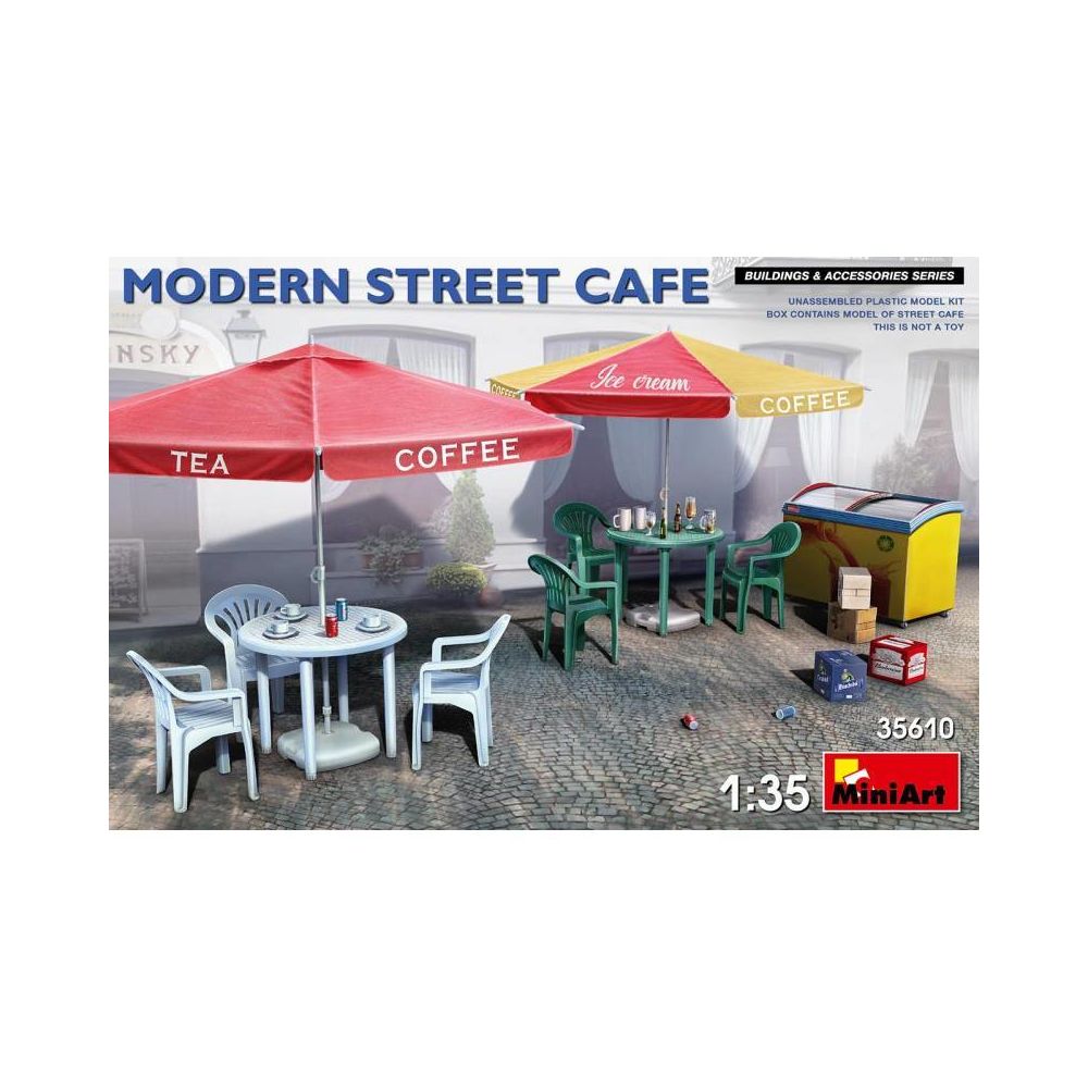 Mini Art - Modern Street Cafe - Décor Modélisme - Accessoires maquettes