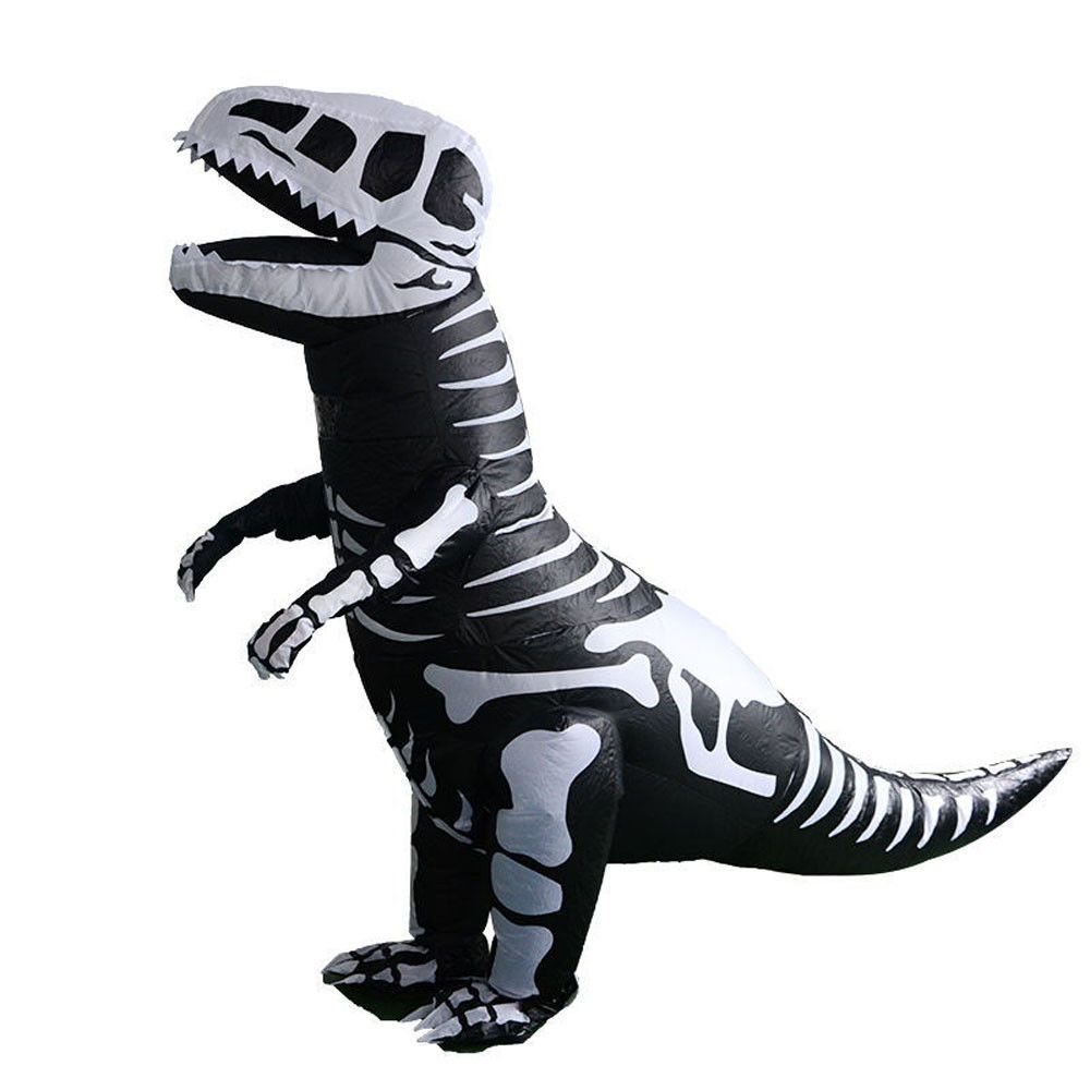 Generic - Squelette de dinosaure gonflable Costume adultes cosplay Halloween Party Dress - Poupées