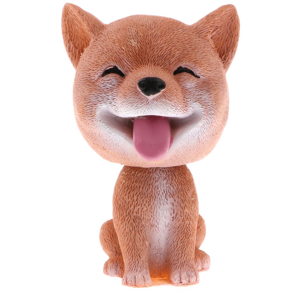 marque generique - secouant bobble tête chien poupée jouet voiture intérieur ornement décor shiba inu - Animaux