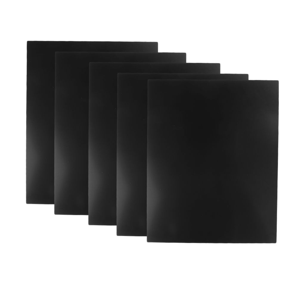 marque generique - 5pc abs plaque modèle artisanat plaque pour bricolage table de sable scène 200x250x3mm noir - Accessoires et pièces
