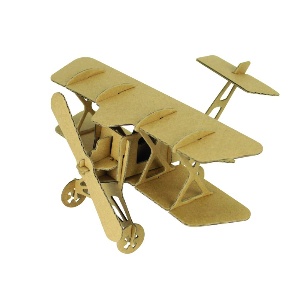 Megacrea - Maquette en carton Avion 13 x 16,5 x 9 cm - MegaCrea DIY - Accessoires maquettes
