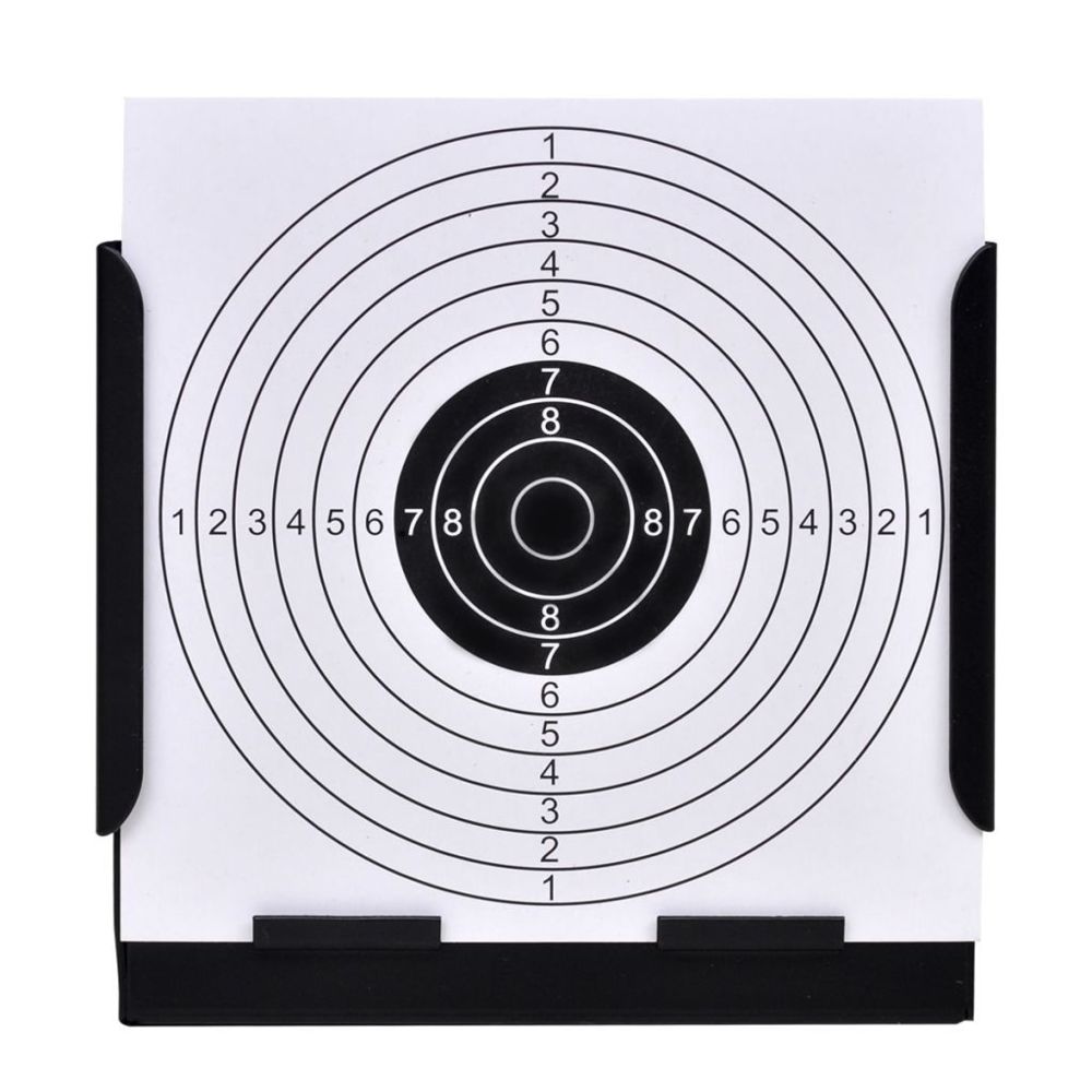 marque generique - Icaverne - Cibles de tir collection Porte-cible carré avec piège à plombs + 100 cibles en papier 14 cm - Jeux d'adresse
