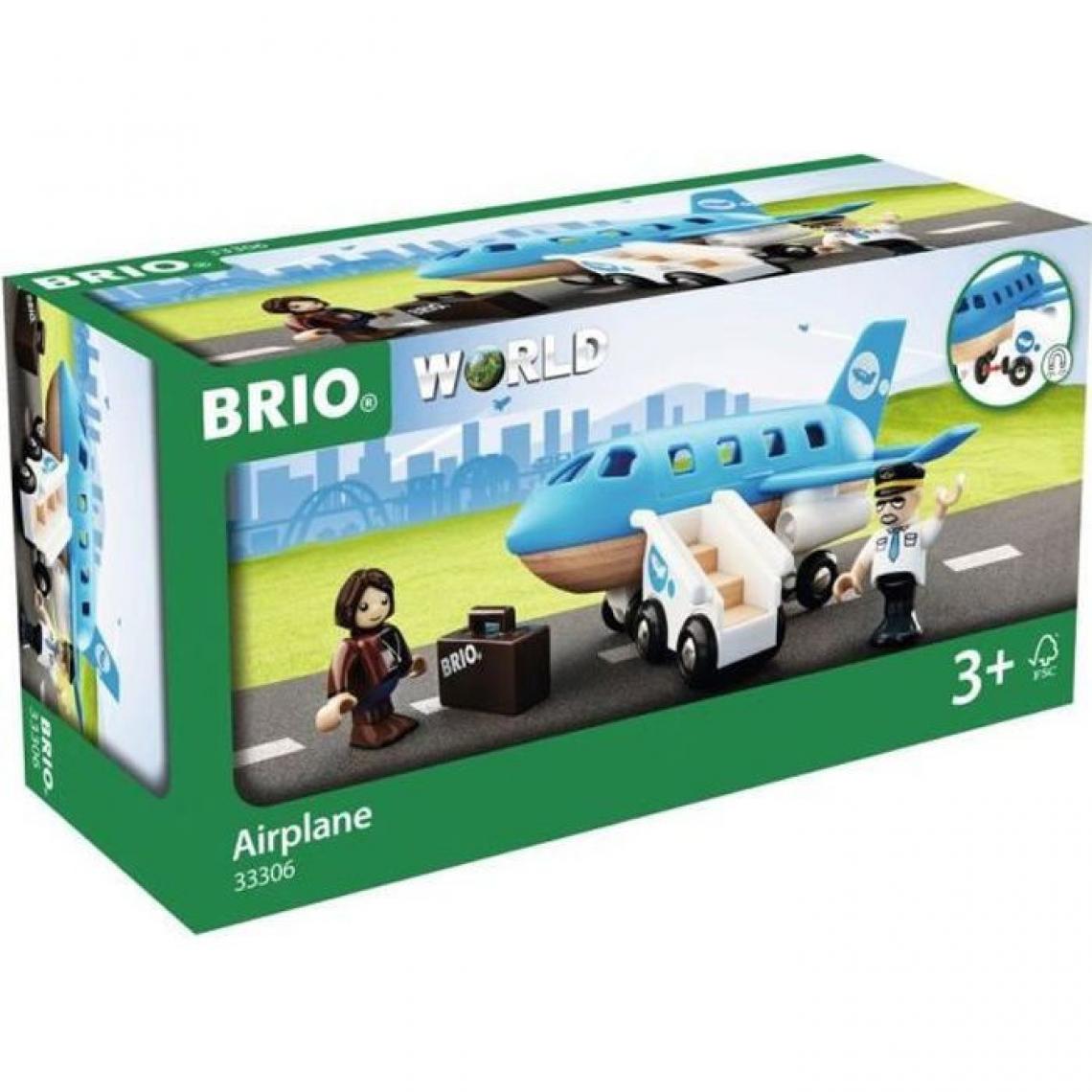 BRIO - Brio World Avion de Voyageurs - Accessoire pour circuit de train en bois - Ravensburger - Mixte des 3 ans - 33306 - Hélicoptères RC