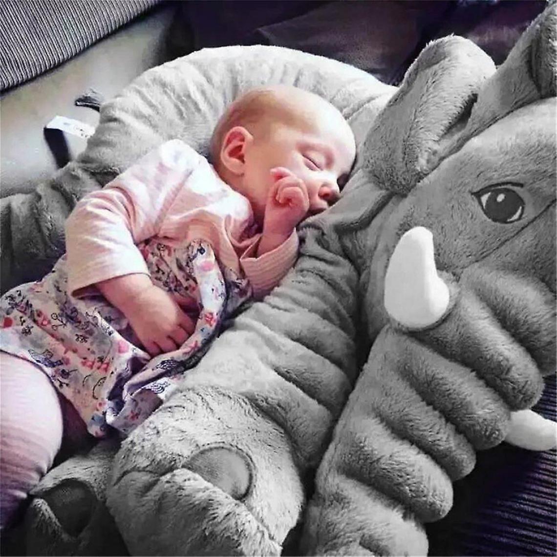 Universal - Coussin d'animal en peluche, bébé, dormeur, jouet, éléphant mignon, coton.(Gris) - Doudous