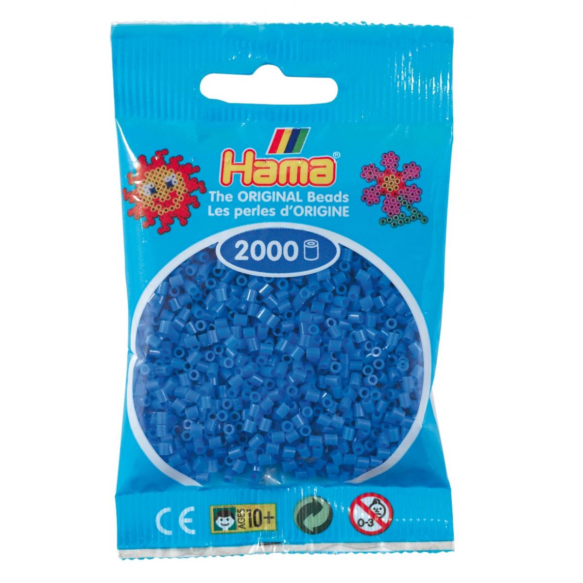 Hama - 2 000 perles mini (petites perles Ø2,5 mm) bleu - Hama - Perles