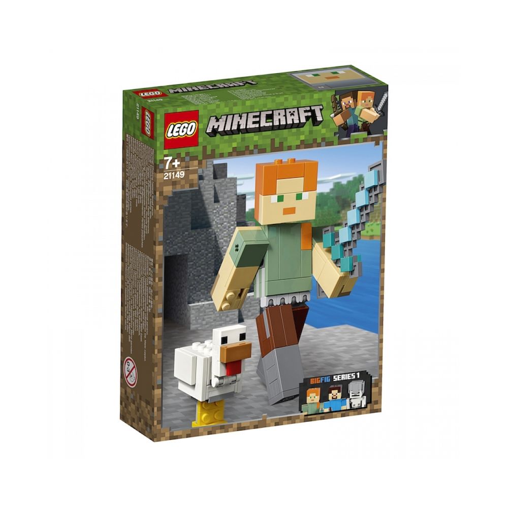 Lego - Bigfigurine Minecraft Alex et son poulet - 21149 - Briques Lego