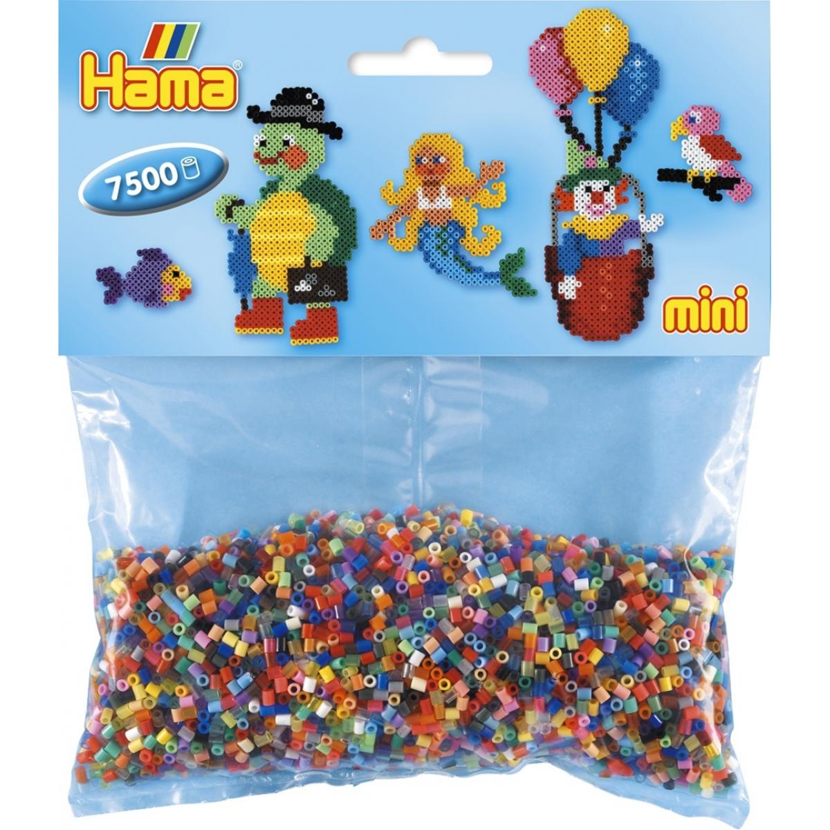 Hama - 7 500 perles mini (petites perles Ø2,5 mm) 48 couleurs - Hama - Perles
