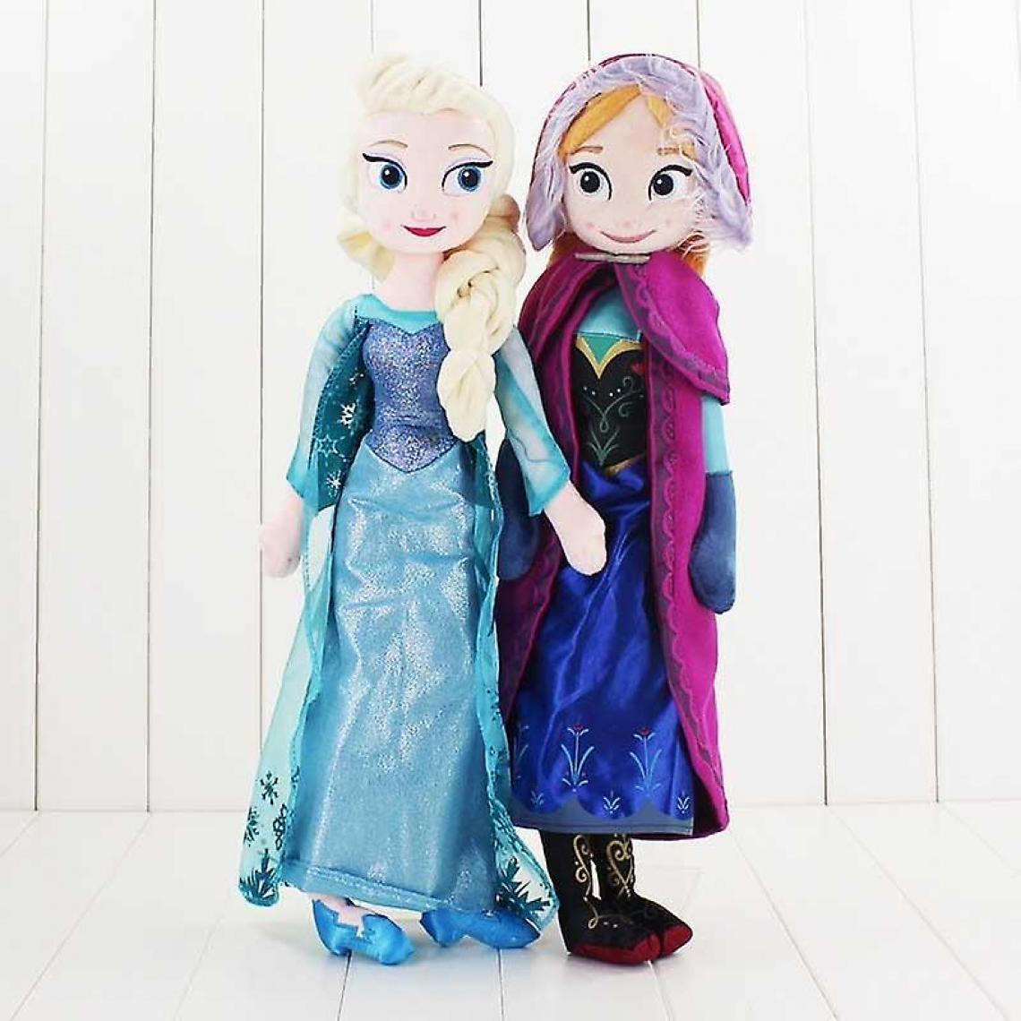 Universal - Amplificateur Elsa surgelé; Princesse Anna fourrée de poupées en peluche, enfants, bébé Noël (50cm ensemble) - Animaux