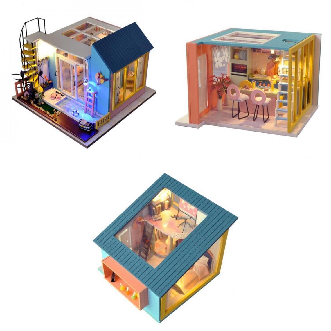 marque generique - kit maison de bricolage miniature avec meubles - Kit d'expériences