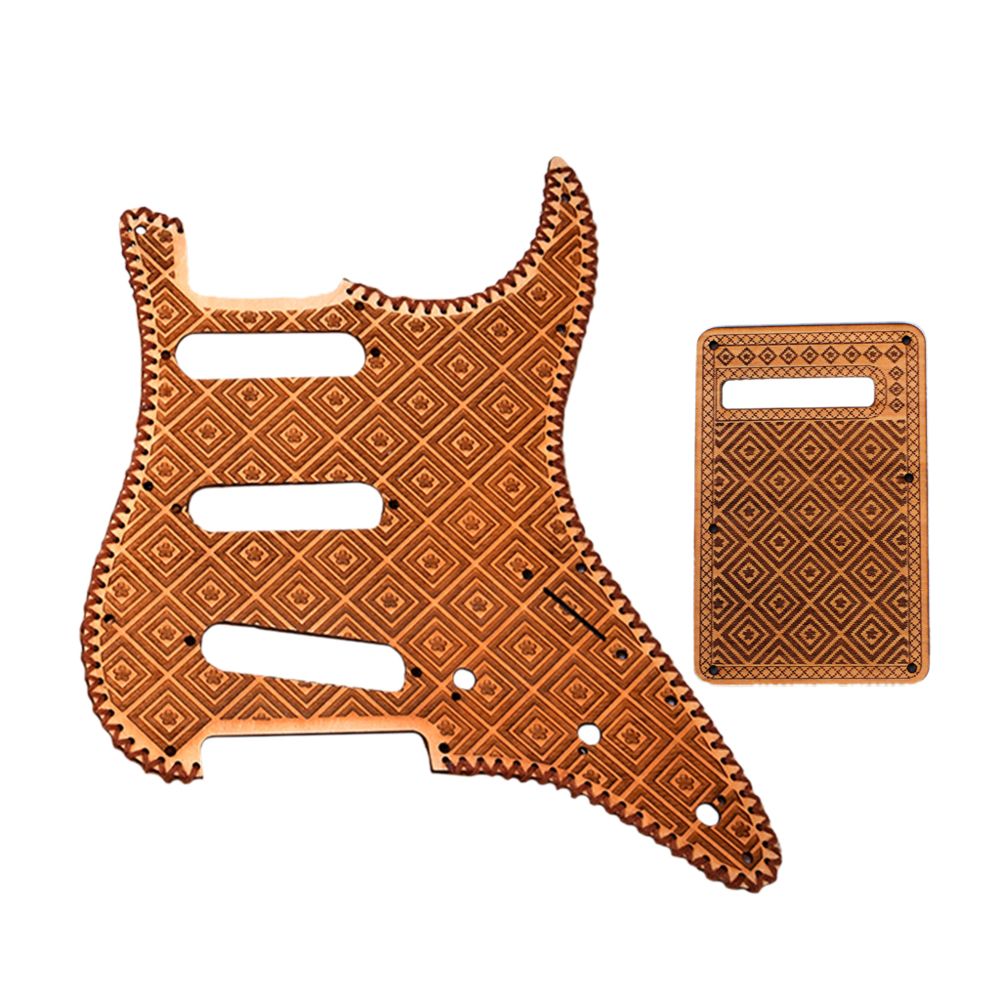 marque generique - Plaque à gratter SSS Guitar Pickguard avec grille arrière - Accessoires instruments à cordes