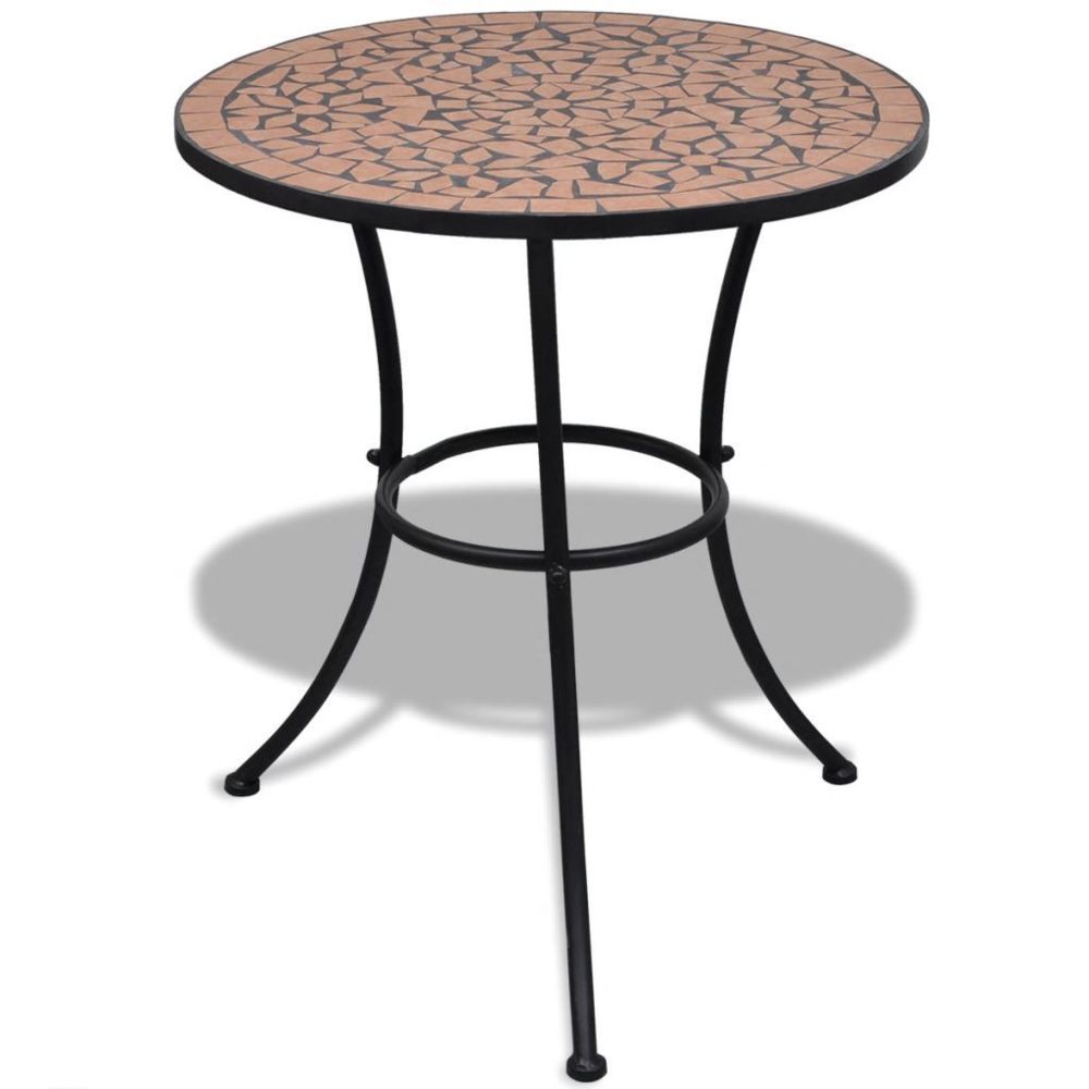 Vidaxl - Table mosaïque en terre cuite 60 cm | Brun - Ensembles canapés et fauteuils
