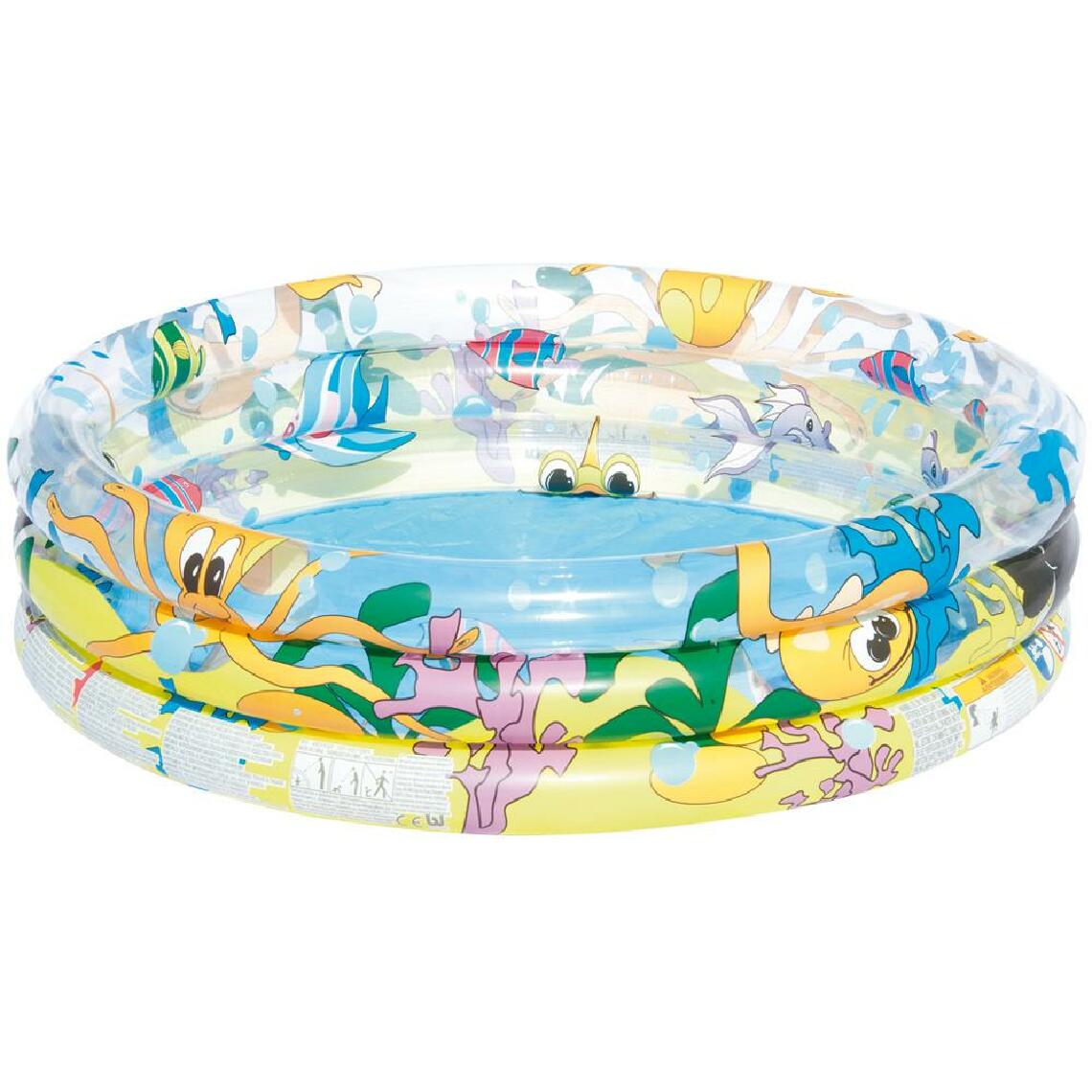 marque generique - Bestway piscine pour enfants gonflable ronde d.102 x H25 cm 110 L en PVC 51008 - Piscine Tubulaire