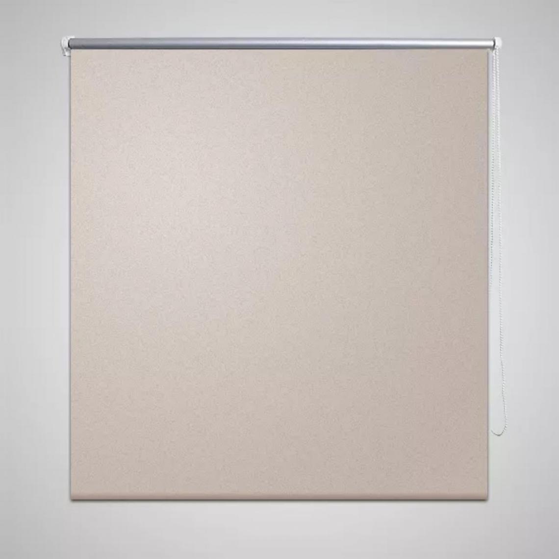 Hucoco - Store enrouleur occultant beige 40 x 100 cm - Beige - Store compatible Velux
