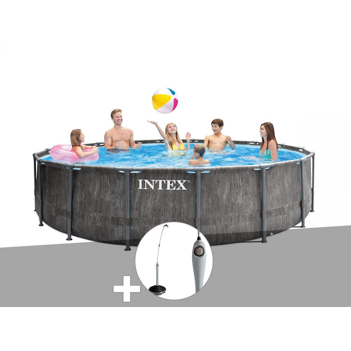 Intex - Kit piscine tubulaire Intex Baltik ronde 4,57 x 1,22 m + Douche solaire - Piscine Tubulaire