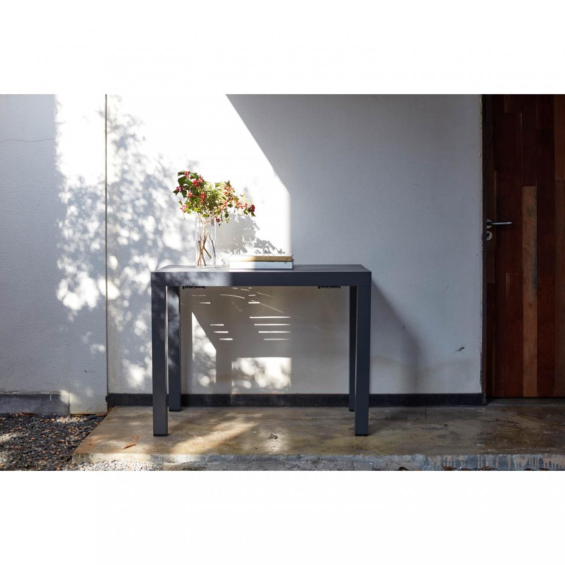 Concept Usine - Console extensible aluminium - 2/10pl + housse de protection - Tables de jardin