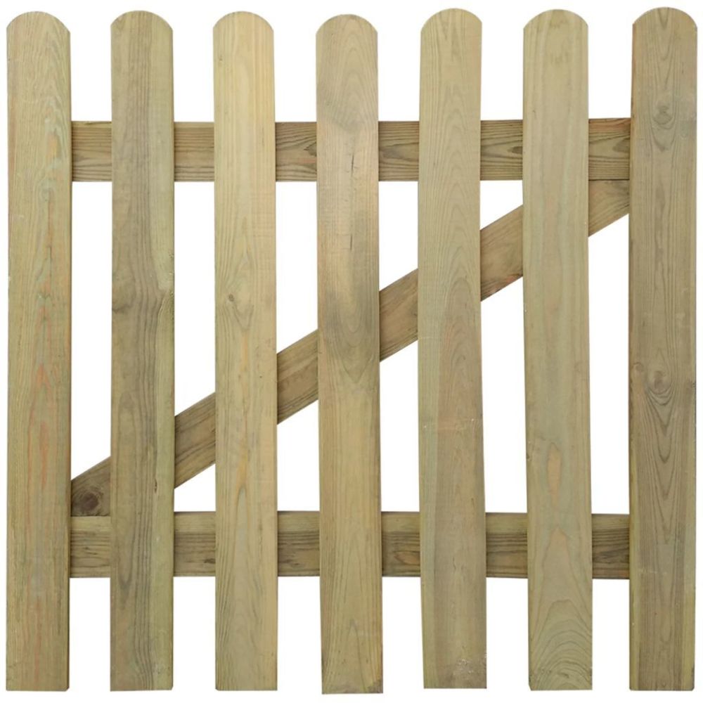 Vidaxl - Portillon en bois 100 x 100 cm | Brun - Portillon