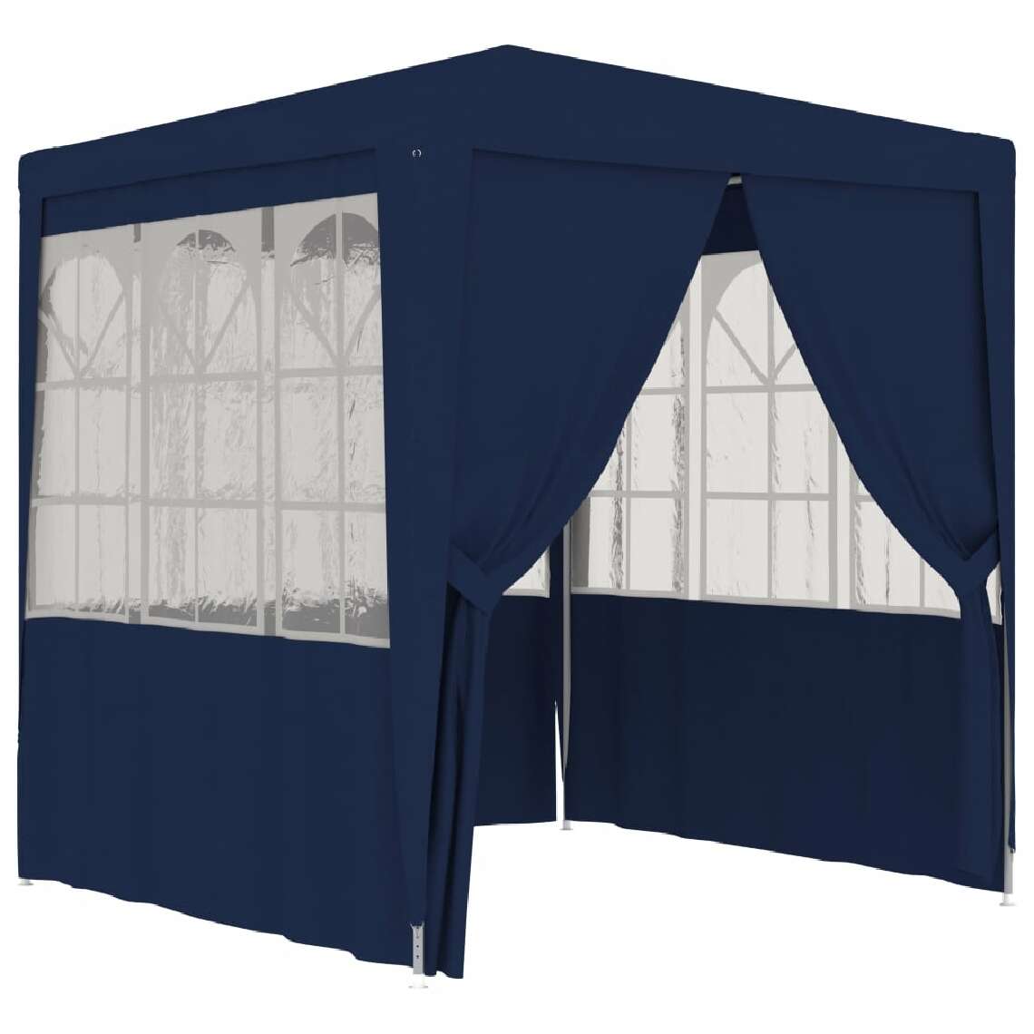 Chunhelife - Tente de réception avec parois latérales 2,5x2,5 m Bleu 90 g/m² - Marquise, auvent