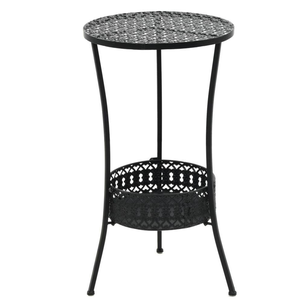 Vidaxl - Table de bistro Style vintage Ronde Métal 40 x 70 cm Noir - Meubles de jardin - Tables d'extérieur | Noir | Noir - Ensembles canapés et fauteuils