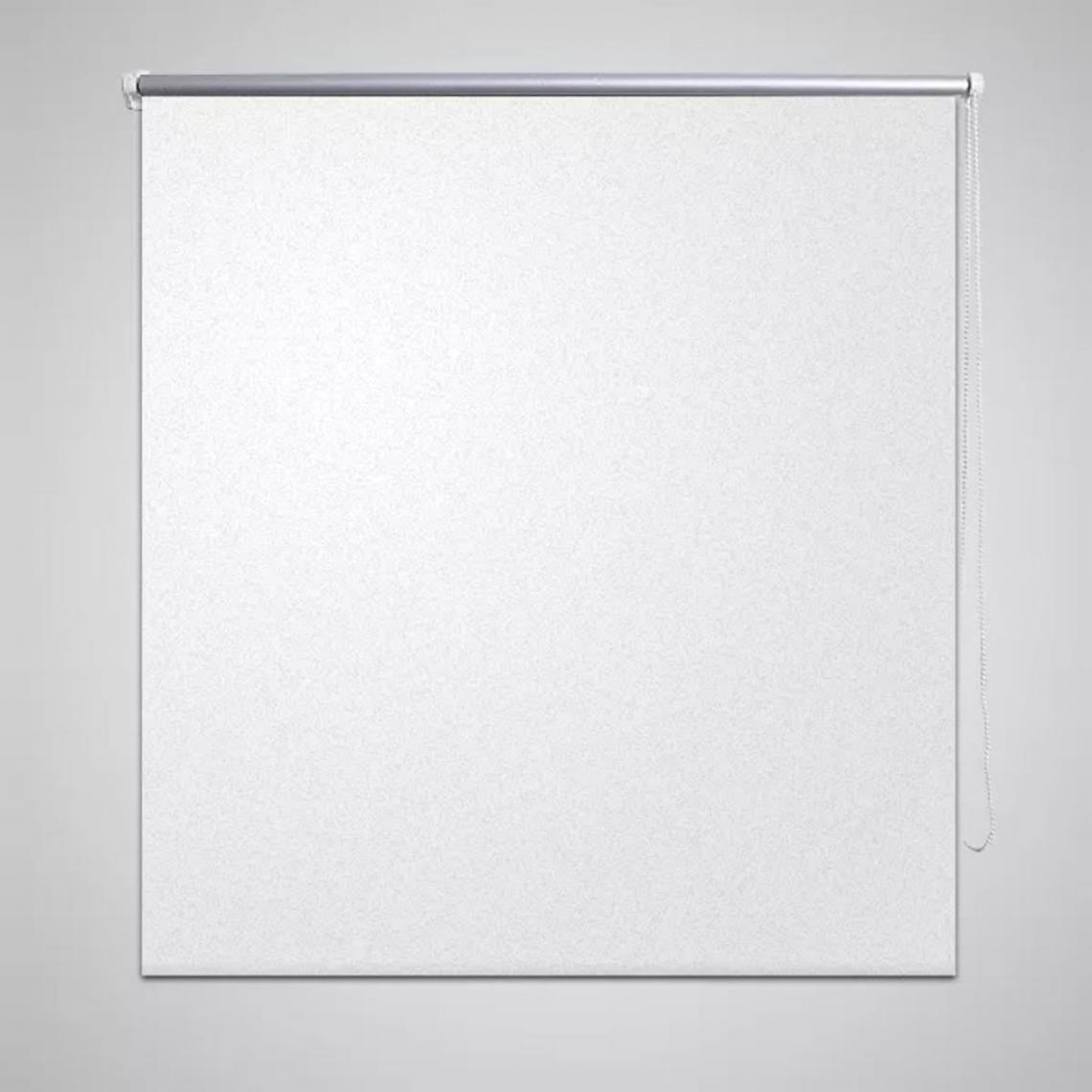 Hucoco - Store enrouleur occultant 80 x 175 cm blanc - Blanc - Store compatible Velux