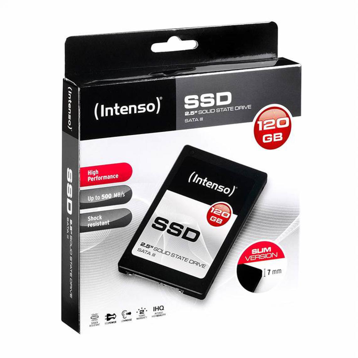 Intenso - INTENSO Disque SSD 2.5'' 120Go Sata3.0 - Haute performance - SSD Interne