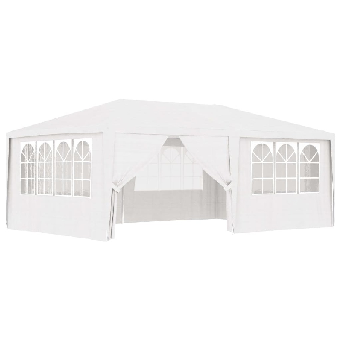 Chunhelife - Tente de réception et parois latérales 4x6 m Blanc 90 g/m² - Marquise, auvent