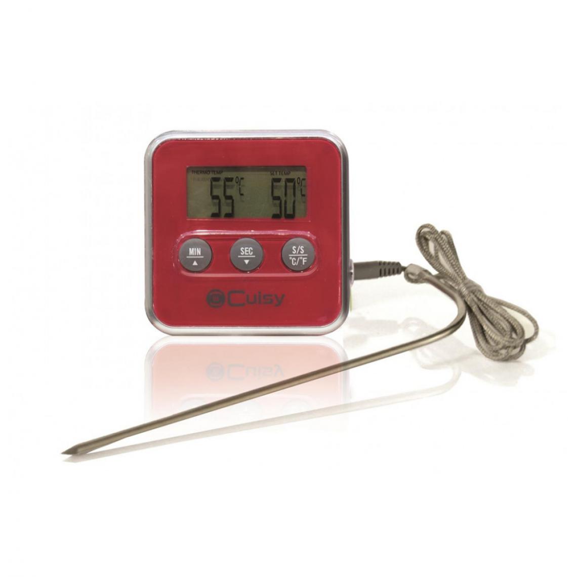 Ac-Deco - Thermomètre à sonde + minuteur - Thermosonde - Cuisine d'extérieur