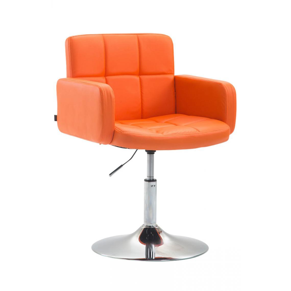 Icaverne - Admirable Chaise longue reference Nouakchott Angeles en cuir synthétique couleur Orange - Transats, chaises longues