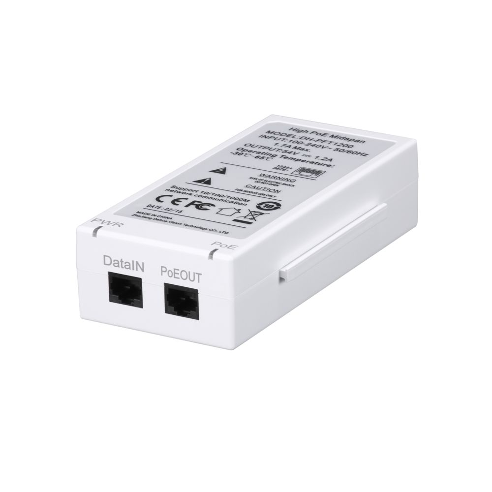 Dahua - Dahua Europe PFT1200 adaptateur et injecteur PoE Gigabit Ethernet - Toner