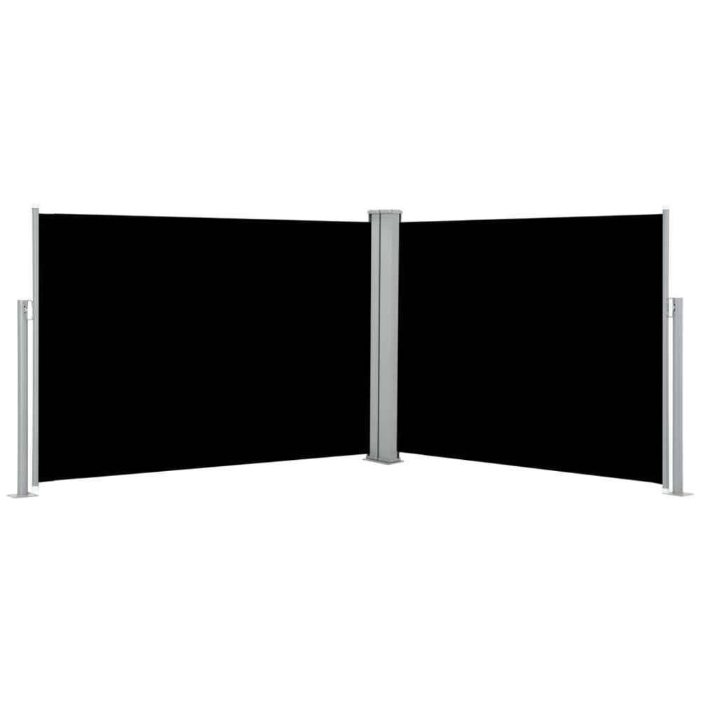 Uco - UCO Auvent latéral rétractable Noir 120 x 1000 cm - Marquise, auvent