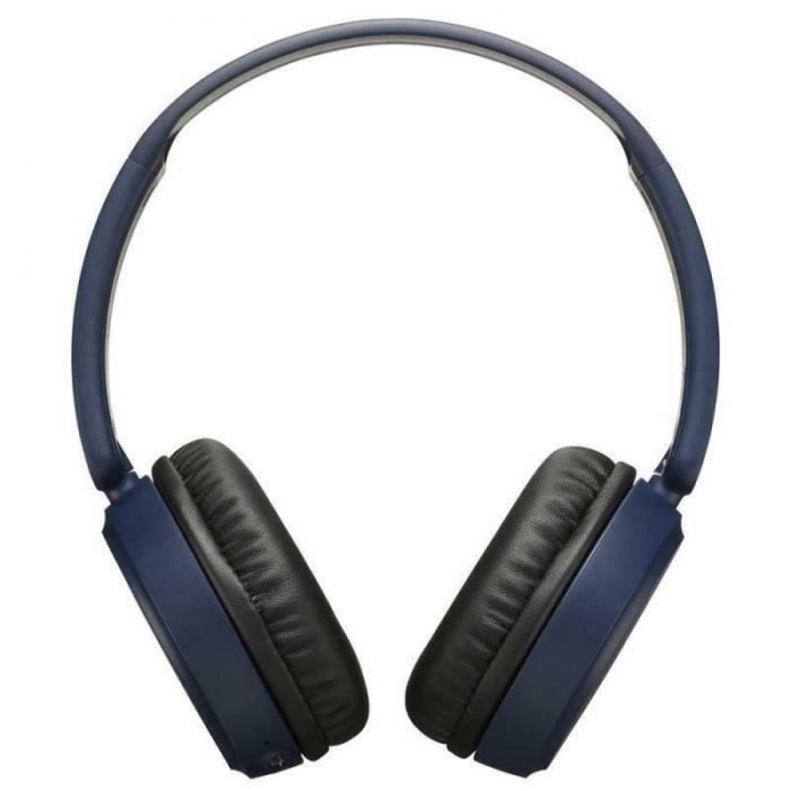 JVC - JVC HAS35BTAU Deep Bass Bluetooth On Ear Headphones¦17 Hours of Listening¦Blue - Casque
